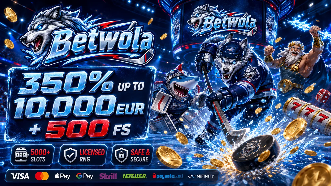 Kasíno Betwola — 100% uvítací bonus až do €1,500 a 200 free spinov
